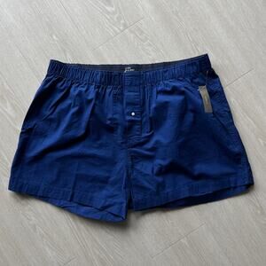 J Crew Mens Boxer Short In Garment Dyed Broken In Cotton Size XL Blue NWT